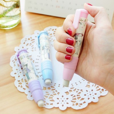 1pcs Cute Kawaii Automatic Rubber Eraser Removable Combinati
