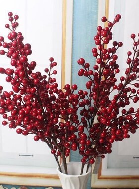 1 pick Red Berry Picks Christmas decoration party orgament