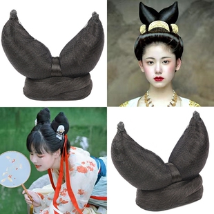 唐风汉服假发包头顶造型交心髻适合日常古装发髻发型旅游拍摄写真