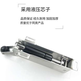 冷全埋门120外开闭门器不锈钢3液压缓冲静1230自动关门器复库位音