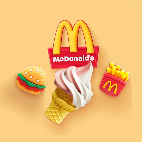 大号哑光冰淇淋3D立体贴