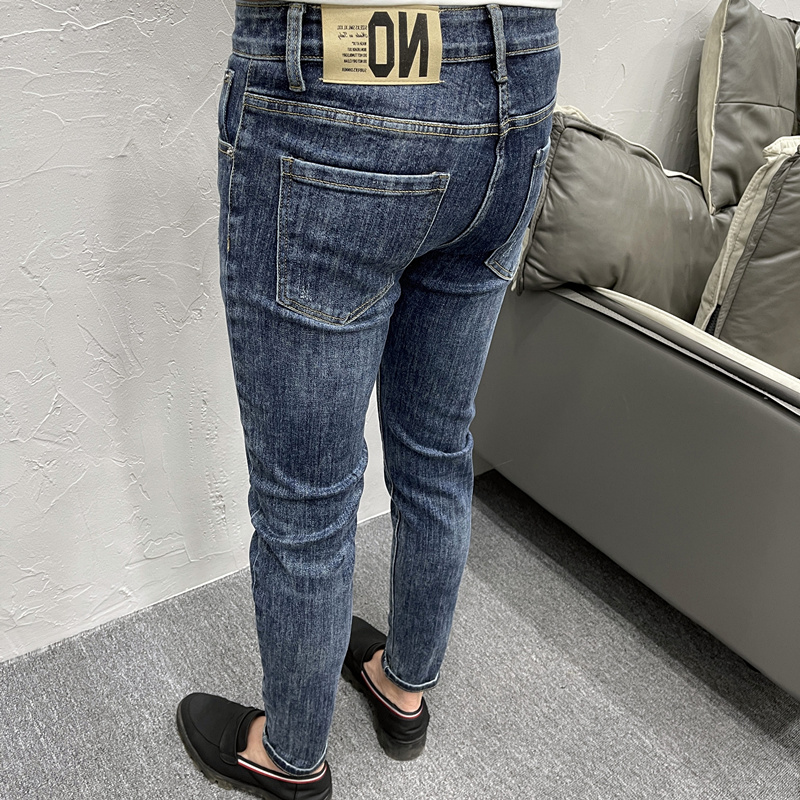 九分裤男士精神小伙潮流小脚裤