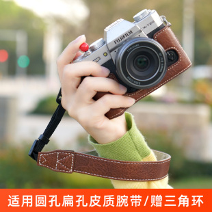 ZVE10富士XS20 A6000 XT5尼康ZFC腕带 R8手绳索尼微单A6400 耐影快拆扣相机手腕带适用于佳能200D