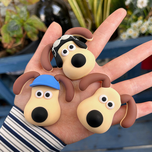 网红搭配可爱掌门狗狗磁力冰箱贴家居装饰卡通ins创意网红款磁铁