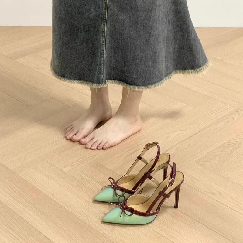 法式绝美细跟高跟鞋2025夏季新款