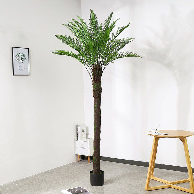 仿真绿植仿真椤沙树猴头蕨大型绿植树布景造景橱窗装饰摆设盆景假