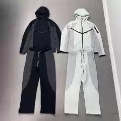 26Ss Spring and Autumn New Men's Suit Air Layer Cotton Knitted Hooded Zipper Shirt Sports Casual Top and Pants