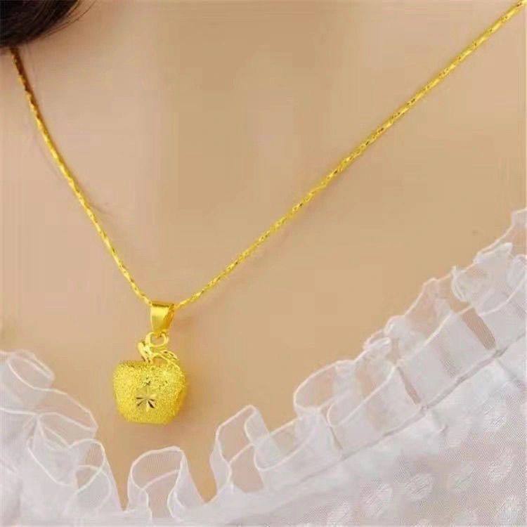 正品越南沙金项链女新款吊