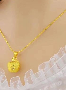 正品越南沙金项链女新款吊