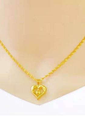 正品越南沙金项链女士吊坠