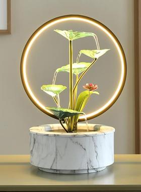 风水轮招财流水装饰品摆件客厅办公室循环水乔迁新居礼品开业礼物