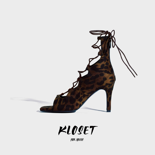 豹纹性感爵士专用舞蹈鞋系带短筒高跟鞋镂空舞鞋软底短靴heels女