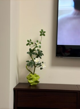 仿真花摆件入户玄关装饰摆件陶瓷花瓶插花家居客厅餐厅电视柜装饰