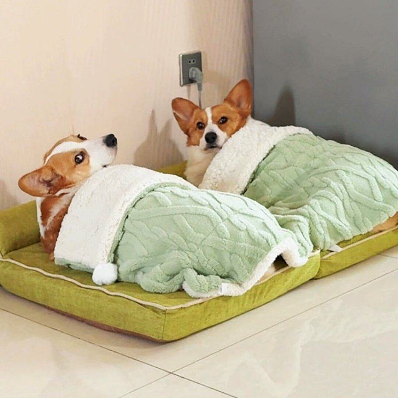 【柯基睡觉被子】小狗盖毯冬季毛绒保暖睡垫宠物专用小型犬猫咪窝,宠物/宠物食品及用品,猫狗垫子,淘宝优惠券,粉丝福利购,淘宝优惠卷