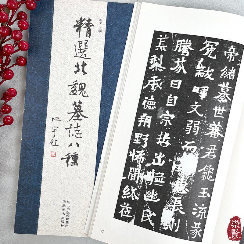 精选北魏墓志八种旭宇编魏碑楷书小楷书法毛笔字帖古代书法碑帖拓本练