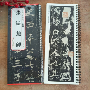 传世碑帖临摹卡北魏张猛龙碑历代碑帖精粹线圈字卡书法临摹练字赏析魏碑楷书毛笔字帖高清附注释近距离临帖安徽美术出版社