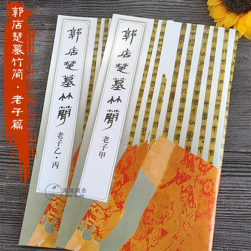郭店楚墓竹简老子甲乙丙全2册书法简牍战国隶书字帖毛笔练字创作附简体注释临摹放大汉简书法荆门市博物馆编文物出版社