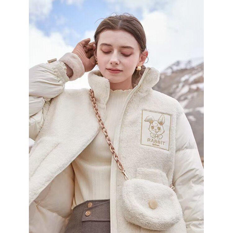 拉夏贝尔时尚羽绒服潮冬季新款年终大促-JD