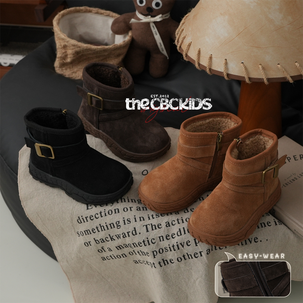 ɪɴꜱ复古『巴黎轮胎』儿童马术靴冬男女童侧拉链雪地靴248128