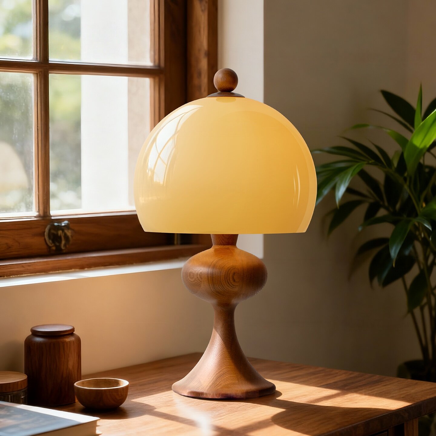 法式中古风台灯复古实木创意氛围灯客厅设计师酒店民宿卧室床头灯,家装灯饰光源,装饰台灯,淘宝优惠券,粉丝福利购,淘宝优惠卷