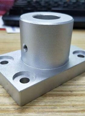 座方形光轴导向轴支座支紧凑型光轴光轴光轴边双支撑座方形法兰