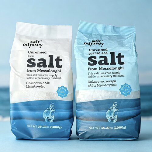 Salt Odyssey希腊进口海盐家用地中海粗粒细盐牛排调味炒菜食用盐