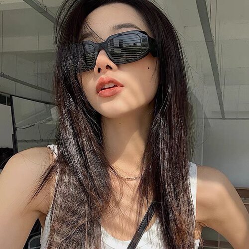 大媛家Sunny 欧美风凹造型墨镜女复古嘻哈太阳镜防紫外线网红眼镜