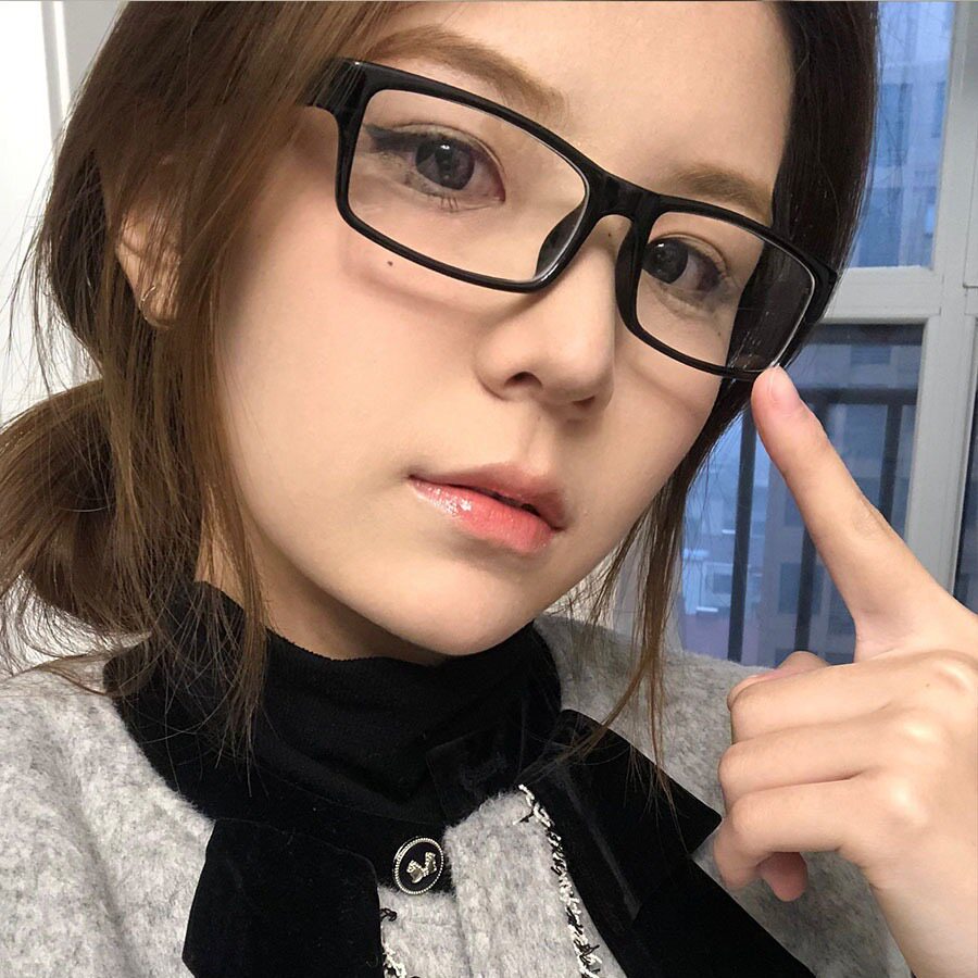 大媛家Sunny 宋雨琦同款日系小方框眼镜女黑框平光镜素颜可配近视