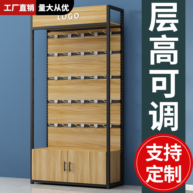 手机配件展示架置物架多层挂钩陈列柜便利店可调节零食架超市货架