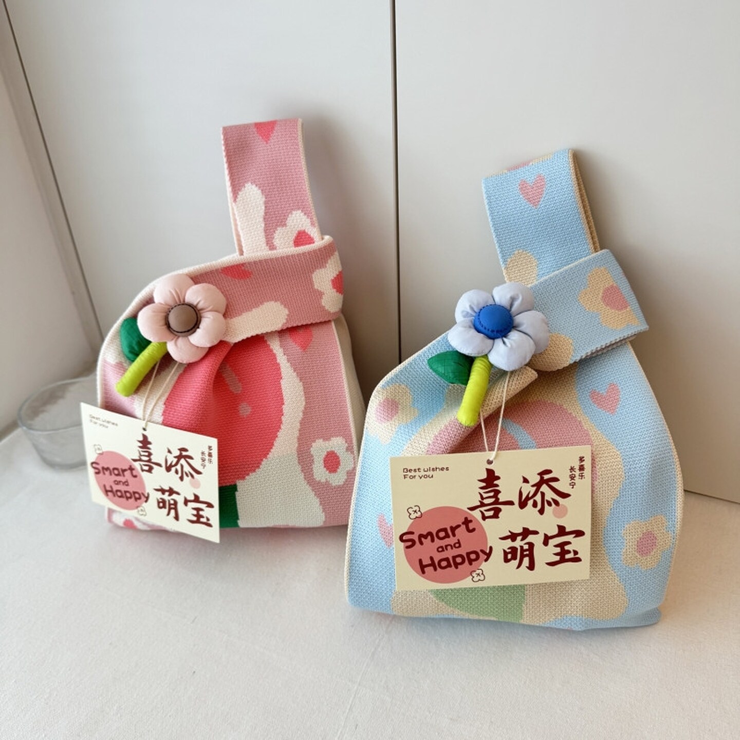 编织袋手提袋喜糖袋宝宝生日百天伴手礼节日礼品结婚年会活动礼品
