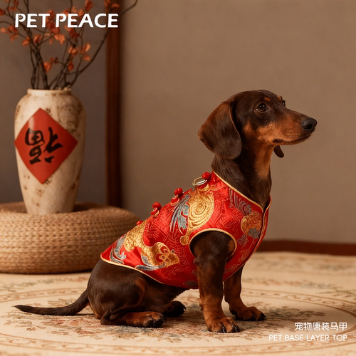 狗狗衣服/新年唐装/腊肠犬/中式