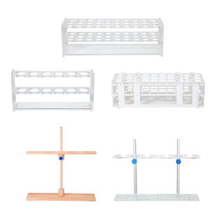 【荣力普】有机玻璃比色管架试管架6孔12孔塑料试管架离心管架分液漏斗架单双排5ml 10ml 25ml 50ml 100ml