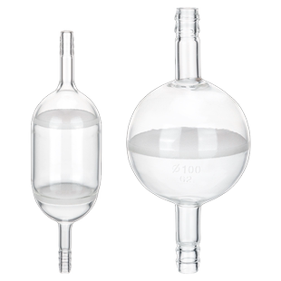 玻璃砂芯滤球球形气体过滤器洗气管道过滤器双层砂芯过滤球30/45/65/80/100/120/150/180/200mmG1-G5可定制