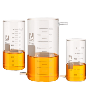 耐高温无导流口烧杯无嘴烧杯加厚低形高型溢流烧杯量杯水杯器液器100/200/300/400/500/600/800/1000ml毫升