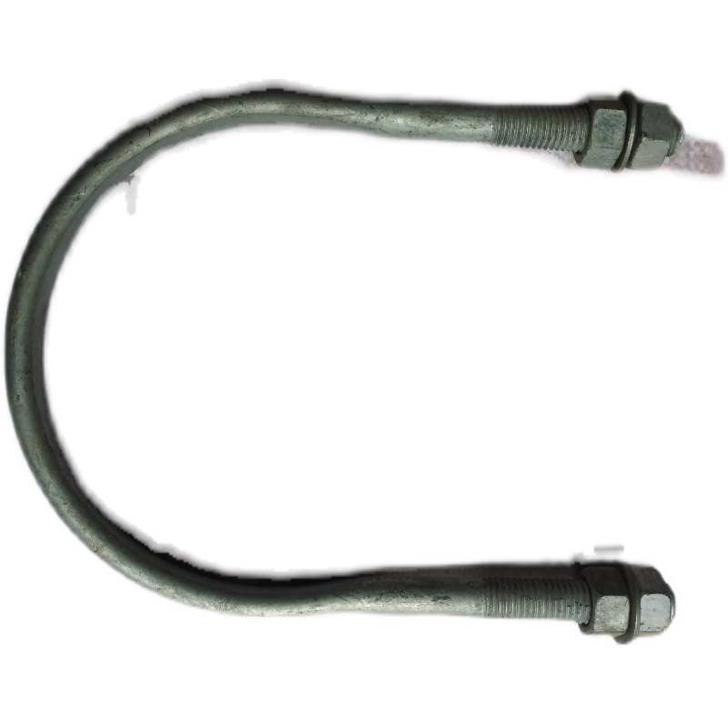 热镀锌U型抱箍电力电线杆承重支架管y卡广告牌卡箍M16M18*150-400