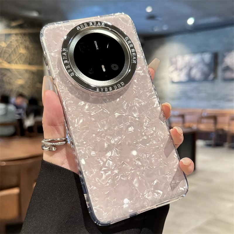 适用华为mate70pro手机壳新款mate60pro粉色贝壳纹mate70pro+高级感70全包镜头防摔小众个性女款创意时尚潮牌
