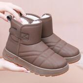 加绒加厚保暖妈妈棉靴防水防滑中老年雪地靴 女棉鞋 冬季 老北京布鞋