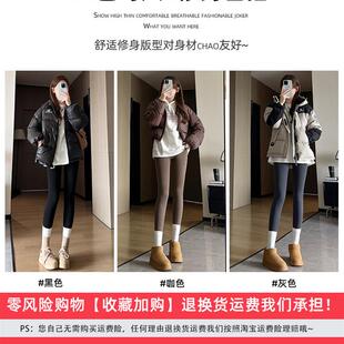 打底裤 加绒鲨鱼裤 高腰收腹提臀瑜伽大码 加厚保暖棉裤 女外穿秋冬季