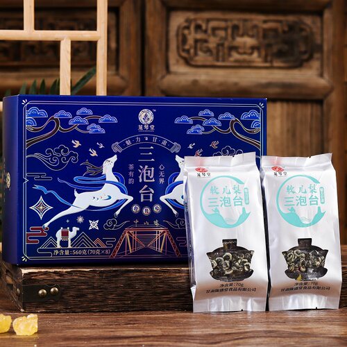 软儿梨三泡台礼盒兰州特产盖碗八宝茶甘肃三炮台八宝茶夏天喝的茶