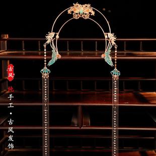 唐风异域敦煌汉服头饰古风神女发冠敦煌风圣女冠仙侠风仙气发饰