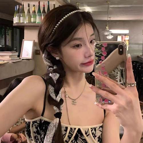 新中式丝巾发带轻奢编发饰