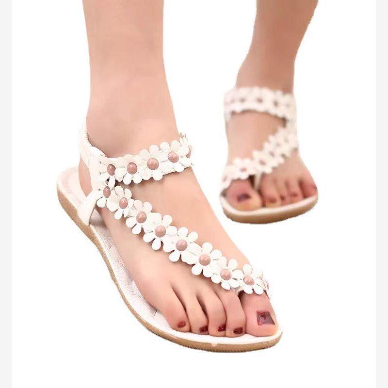 2018 summer women flat sandals ladies beach shoes 平跟凉鞋