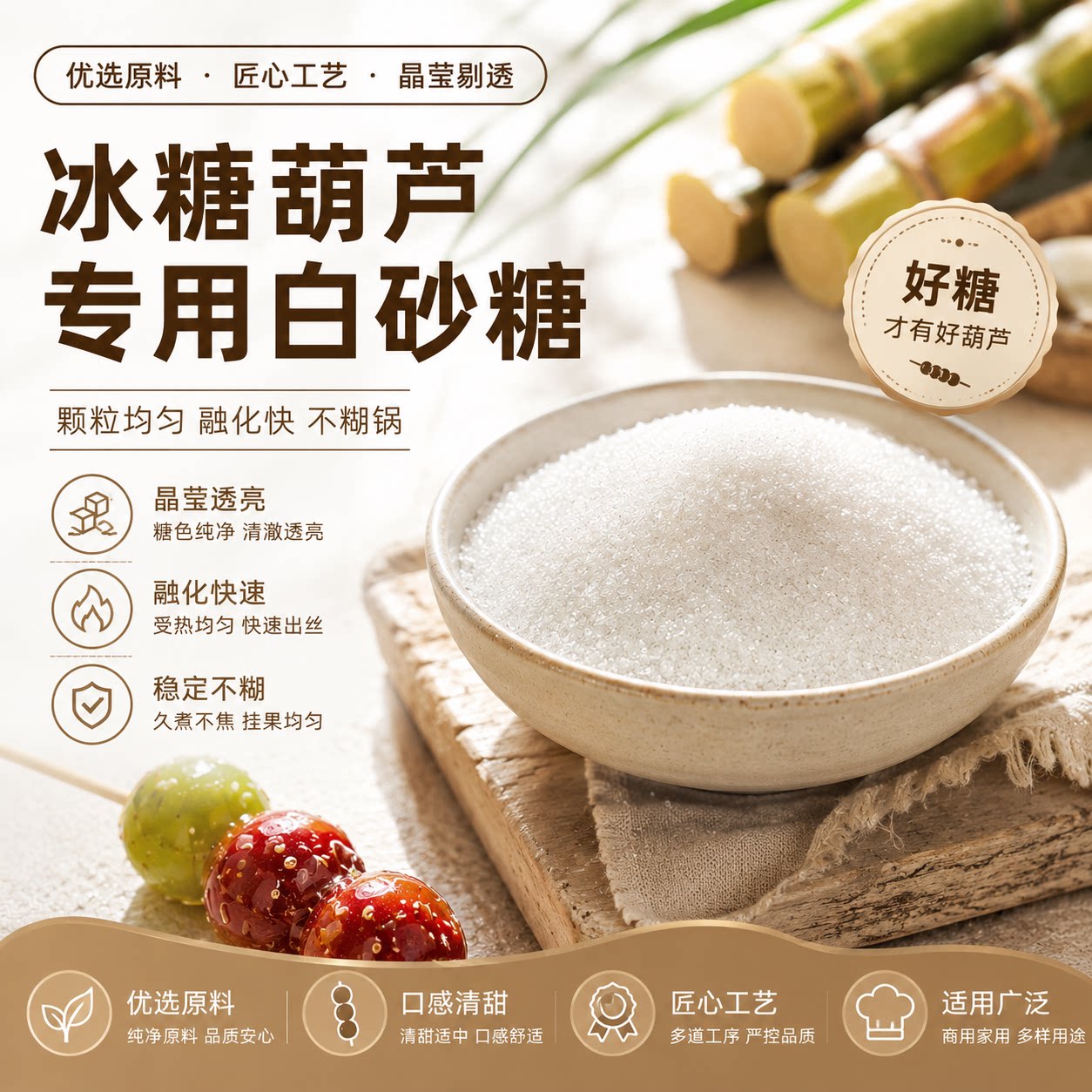 广西一级白砂糖大明山50斤10白糖/食糖