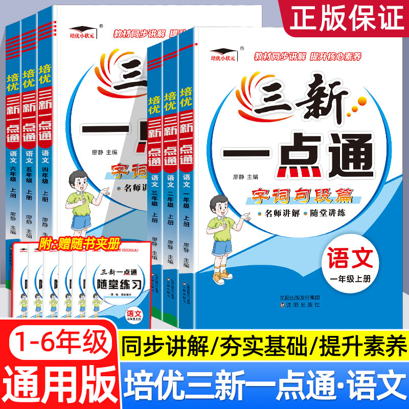 2025三新一点通小学语文字词句段篇教材详解一二三四五六年级上册教材同步名师讲解随堂讲练提升核心素养随堂讲练培优小状元