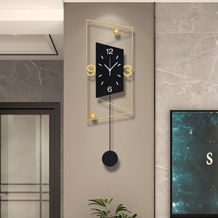 时钟挂钟客厅墙壁抽象免打孔装 石英钟 时尚 饰挂表家用创意静音个性