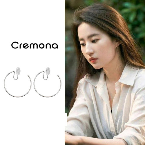 CREMONA简约耳夹女适合圆脸