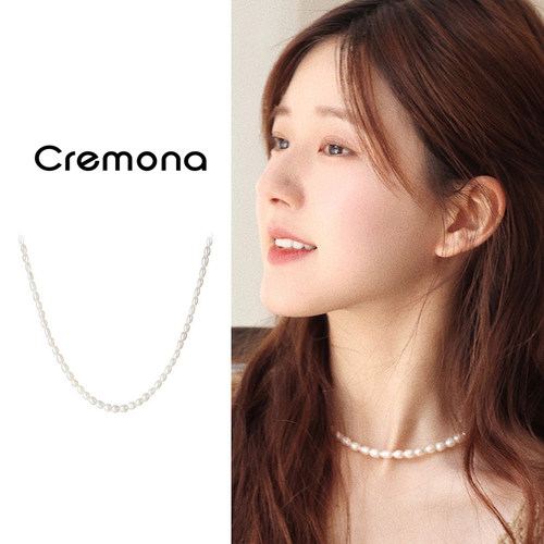 cremona天然淡水珍珠项链女