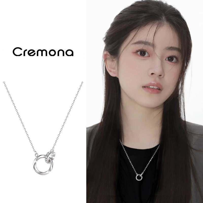 银色简约气质项链轻奢高级感小众设计锁骨链秋冬日常百搭毛衣链女