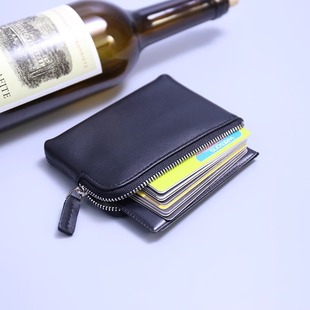日韩多功能钥匙包复古真软皮拉链零钱包男女通用迷你卡包 2025新款