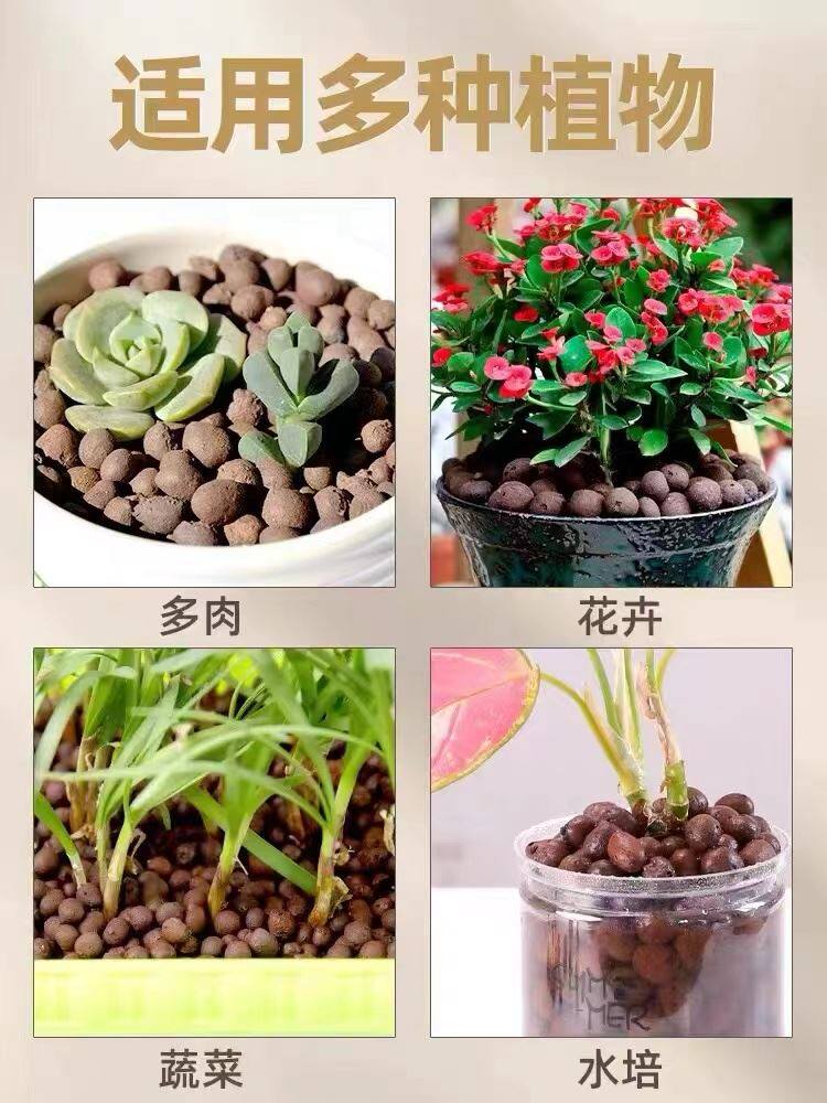 。四川陶粒铺面石碳球花卉盆栽花用垫底多肉养兰花土水培颗粒防烂属于什么档次？